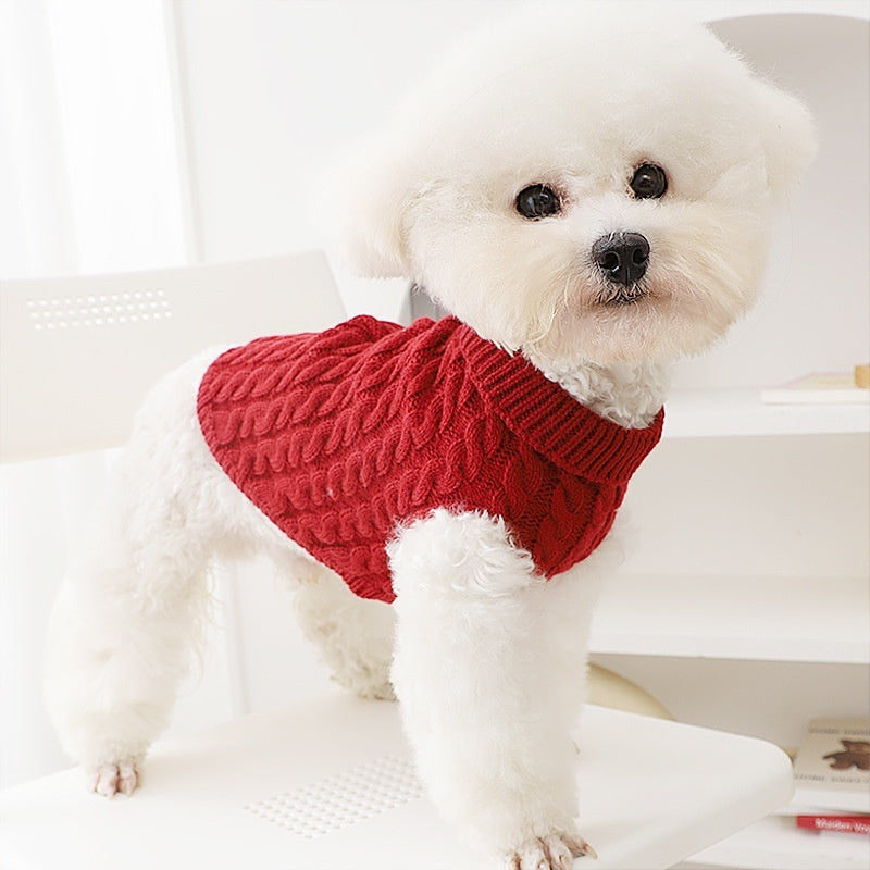 Pet Cable-knit Sweater