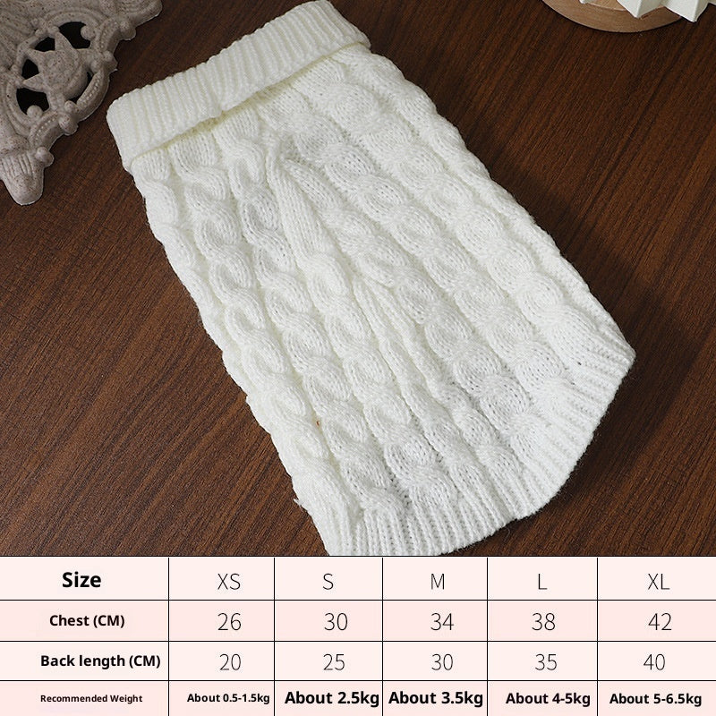 Pet Cable-knit Sweater
